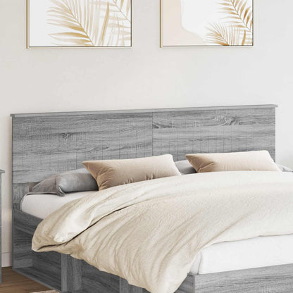 Testiera Grigio Sonoma 180 cm Legno multistrato