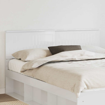 Testiera Bianco Lucido 160 cm Legno multistrato
