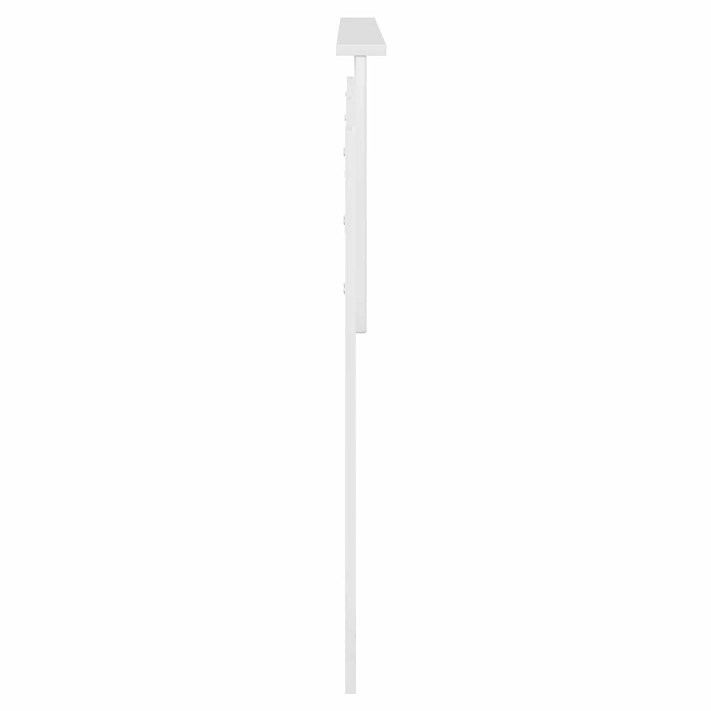 Testiera Bianco Lucido 160 cm Legno multistrato