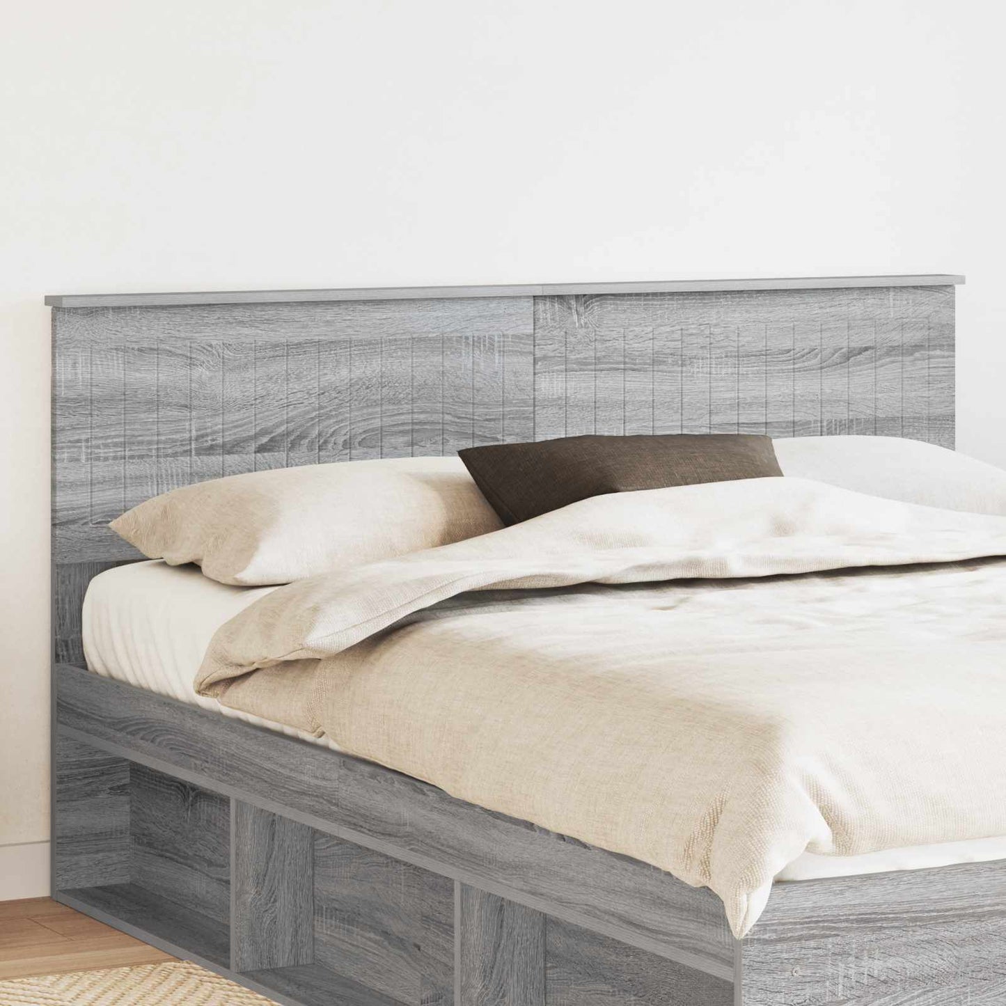Testiera Grigio Sonoma 160 cm Legno multistrato