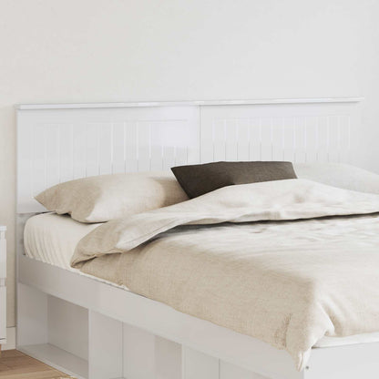 Testiera Bianco Lucido 150 cm Legno multistrato