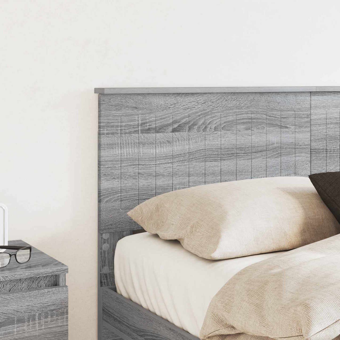 Testiera Grigio Sonoma 140 cm Legno multistrato