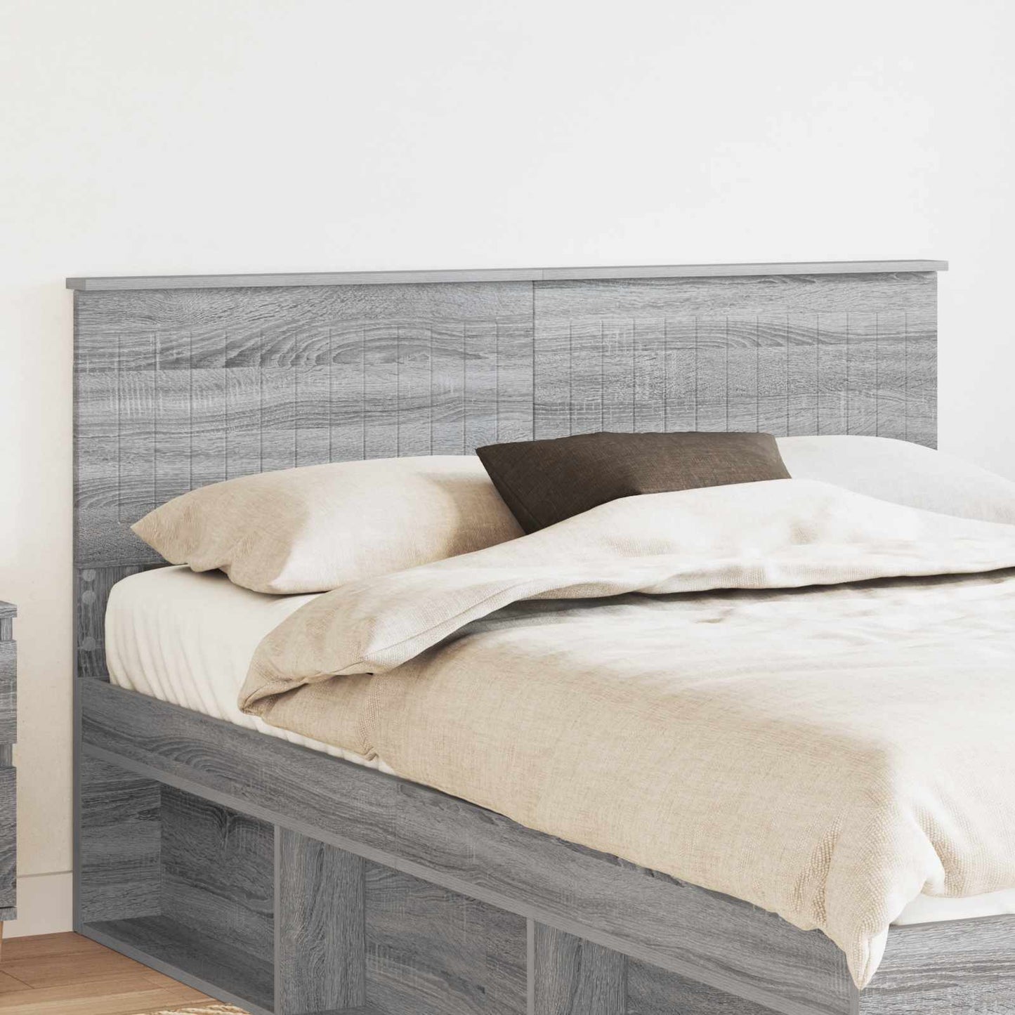 Testiera Grigio Sonoma 140 cm Legno multistrato