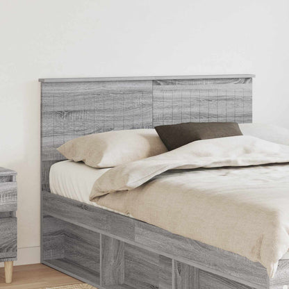 Testiera Grigio Sonoma 135 cm Legno multistrato