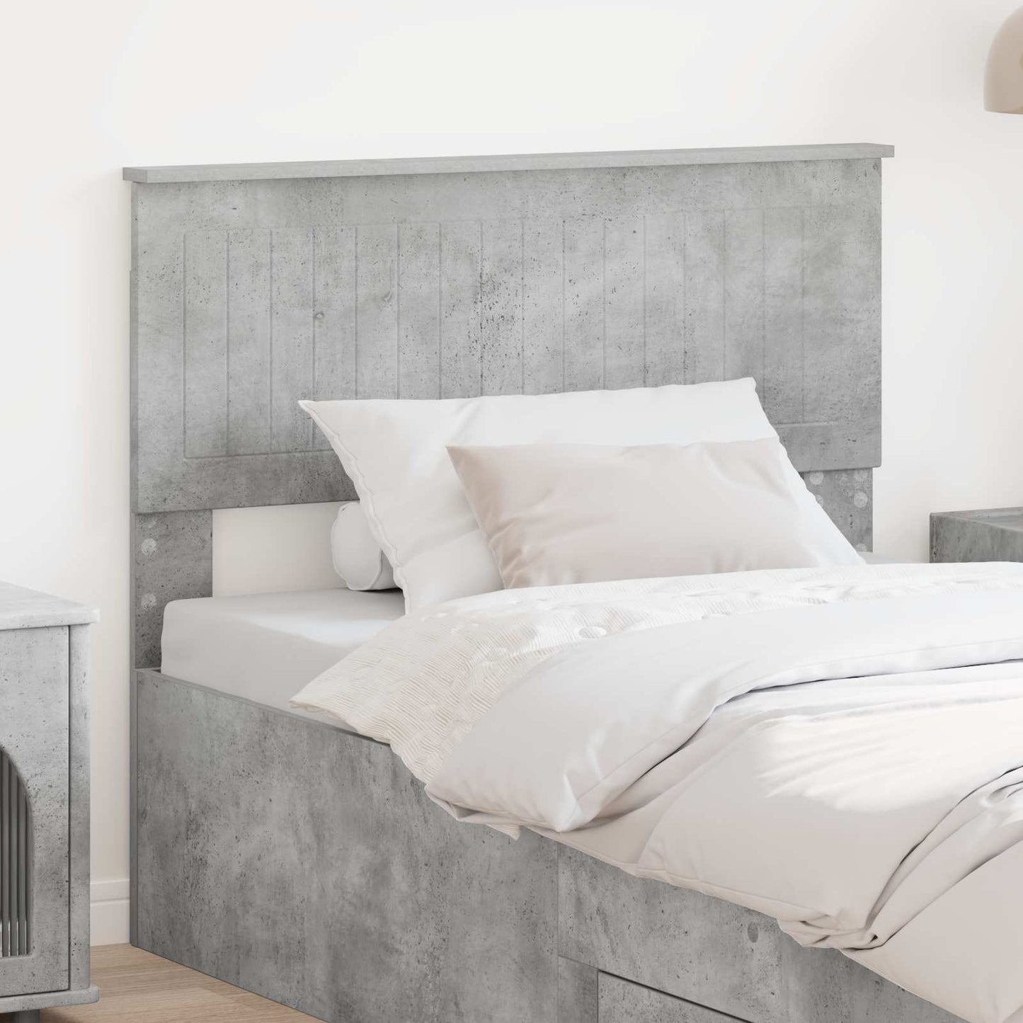 Testiera Grigio cemento 100 cm Legno multistrato