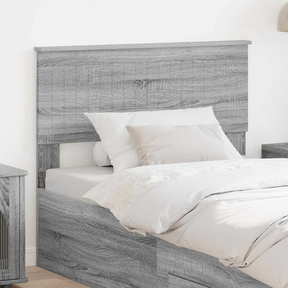 Testiera Grigio Sonoma 100 cm Legno multistrato