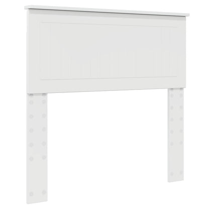 Testiera Bianco Lucido 90 cm Legno multistrato