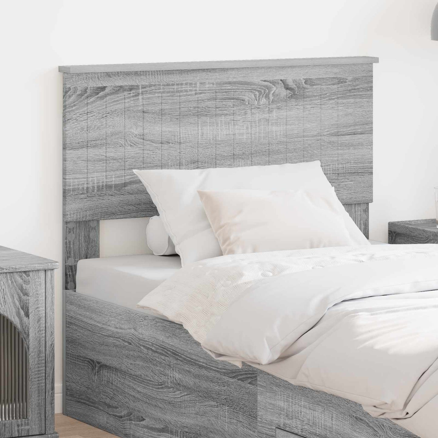Testiera Grigio Sonoma 90 cm Legno multistrato