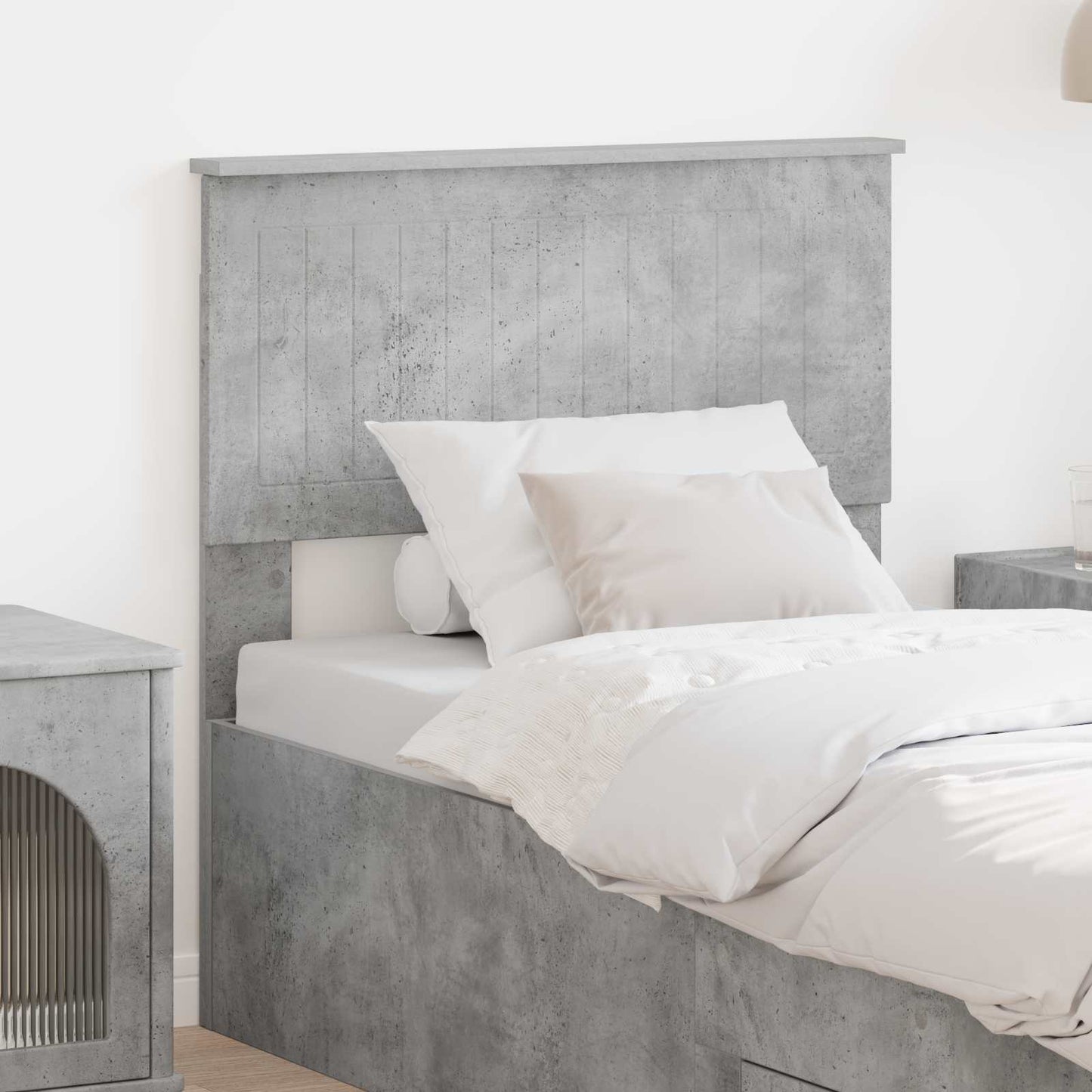 Testiera Grigio cemento 80 cm Legno multistrato