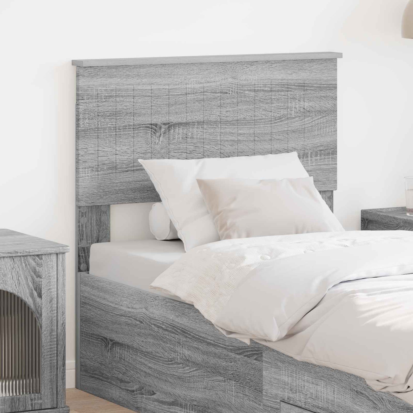 Testiera Grigio Sonoma 80 cm Legno multistrato