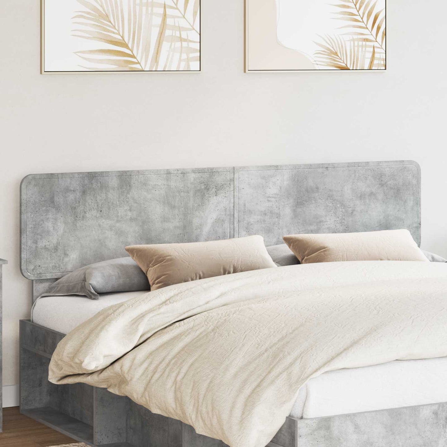 Testiera Grigio cemento 200 cm Legno multistrato