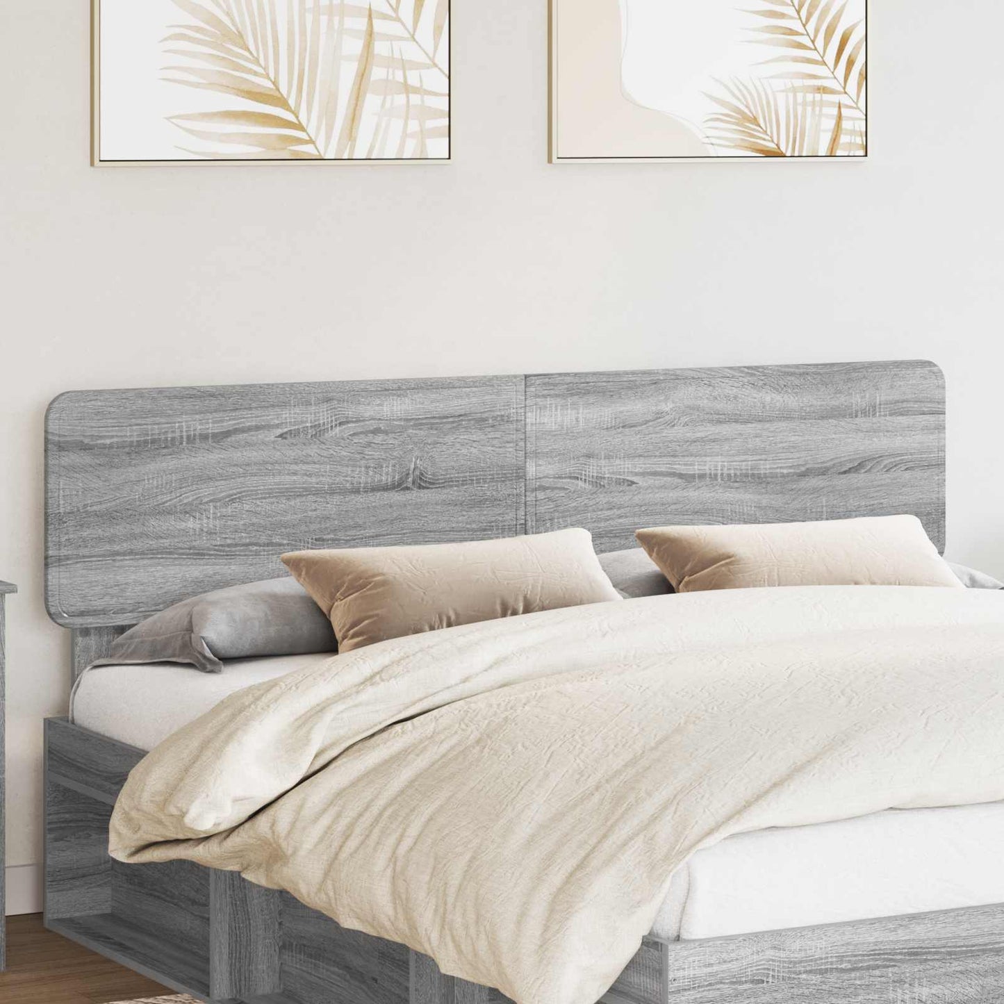 Testiera Grigio Sonoma 200 cm Legno multistrato
