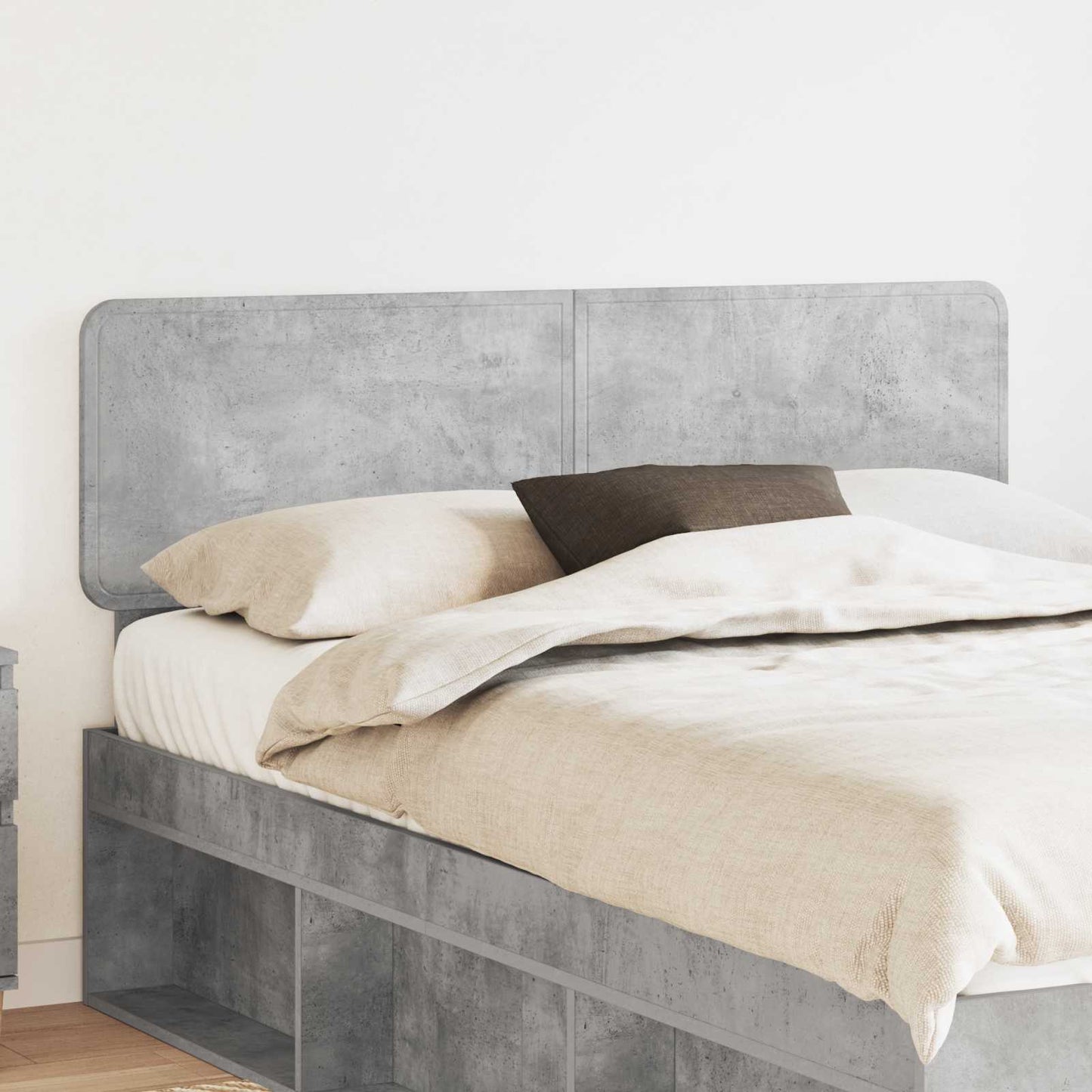 Testiera Grigio cemento 160 cm Legno multistrato