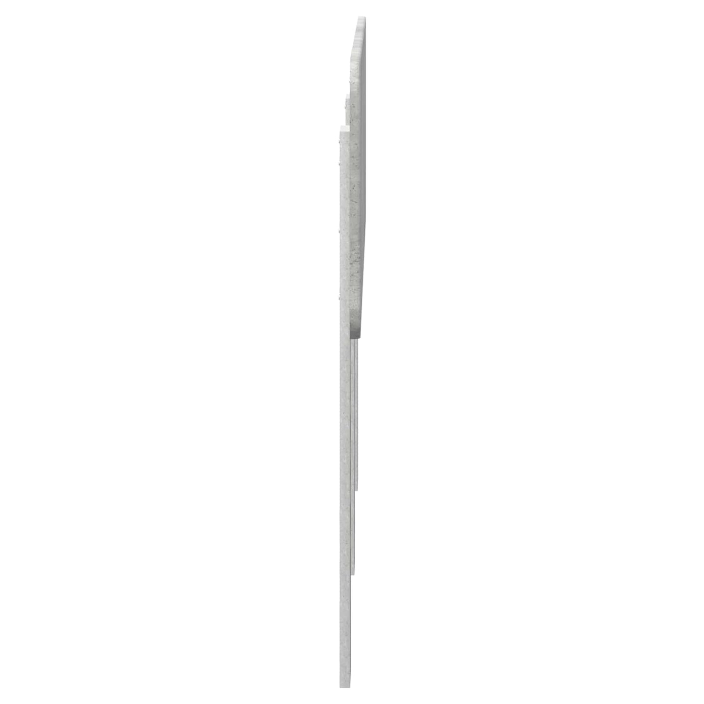 Testiera Grigio cemento 140 cm Legno multistrato