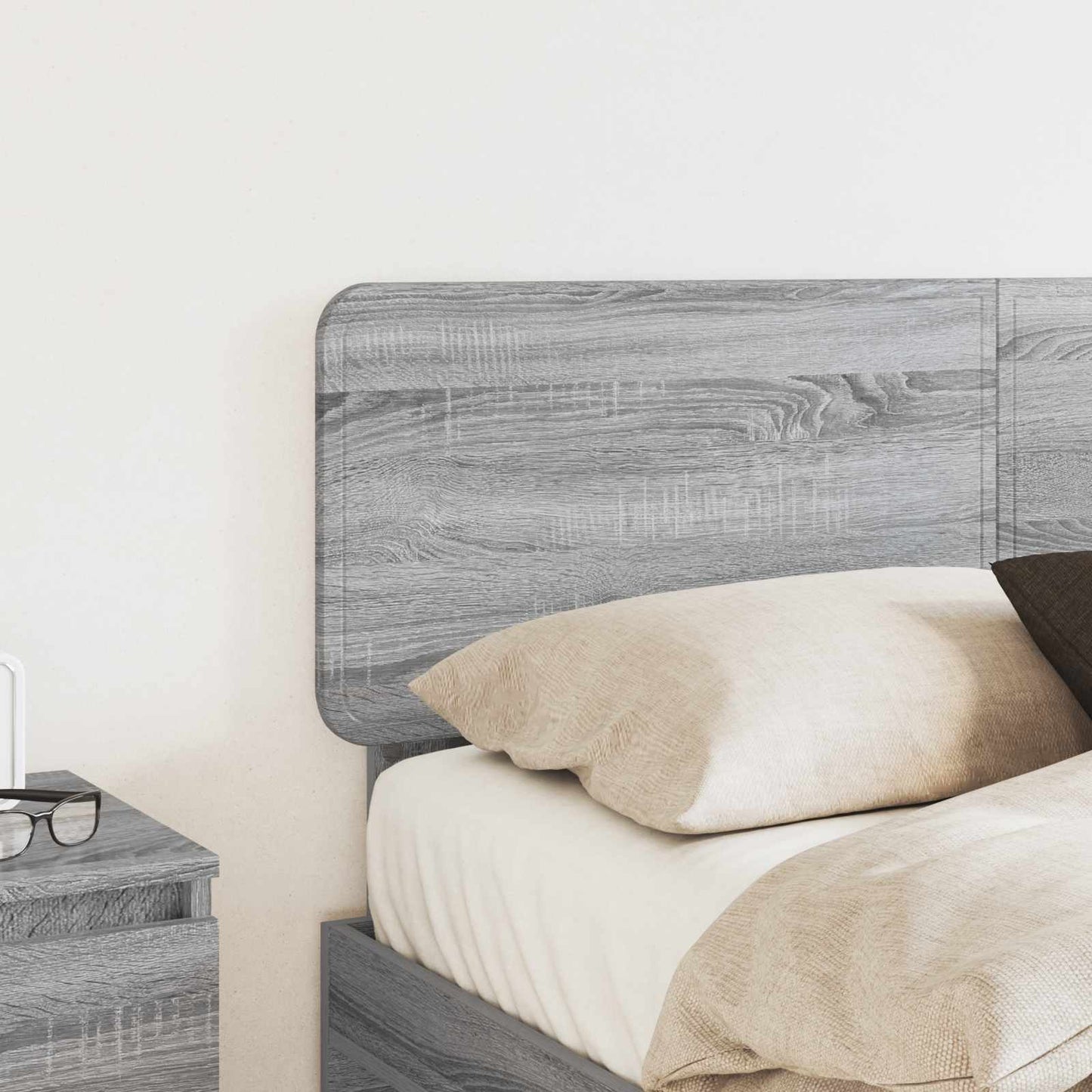 Testiera Grigio Sonoma 140 cm Legno multistrato