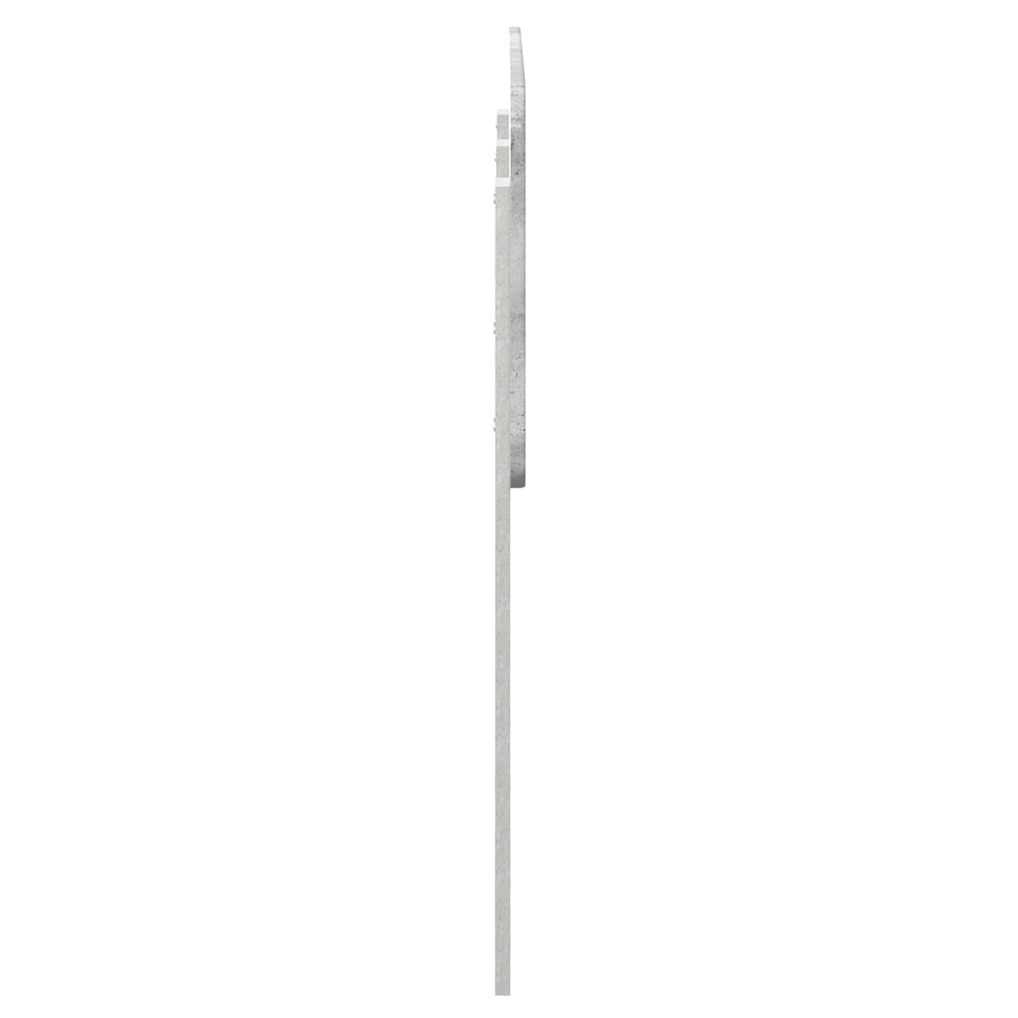 Testiera Grigio cemento 135 cm Legno multistrato