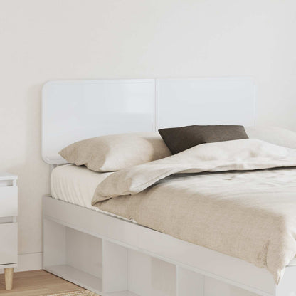 Testiera Bianco Lucido 135 cm Legno multistrato