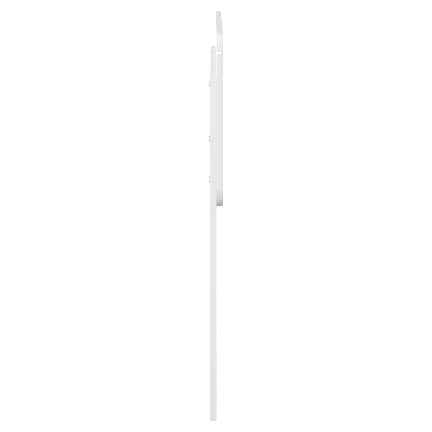 Testiera Bianco Lucido 120 cm Legno multistrato