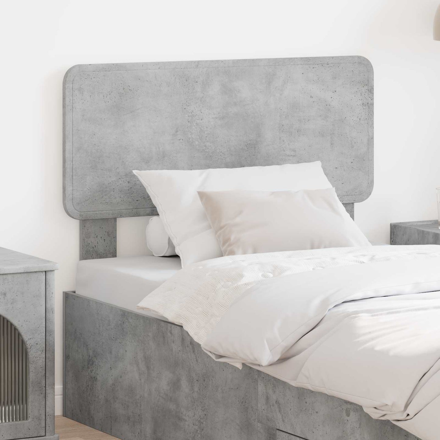 Testiera Grigio cemento 100 cm Legno multistrato