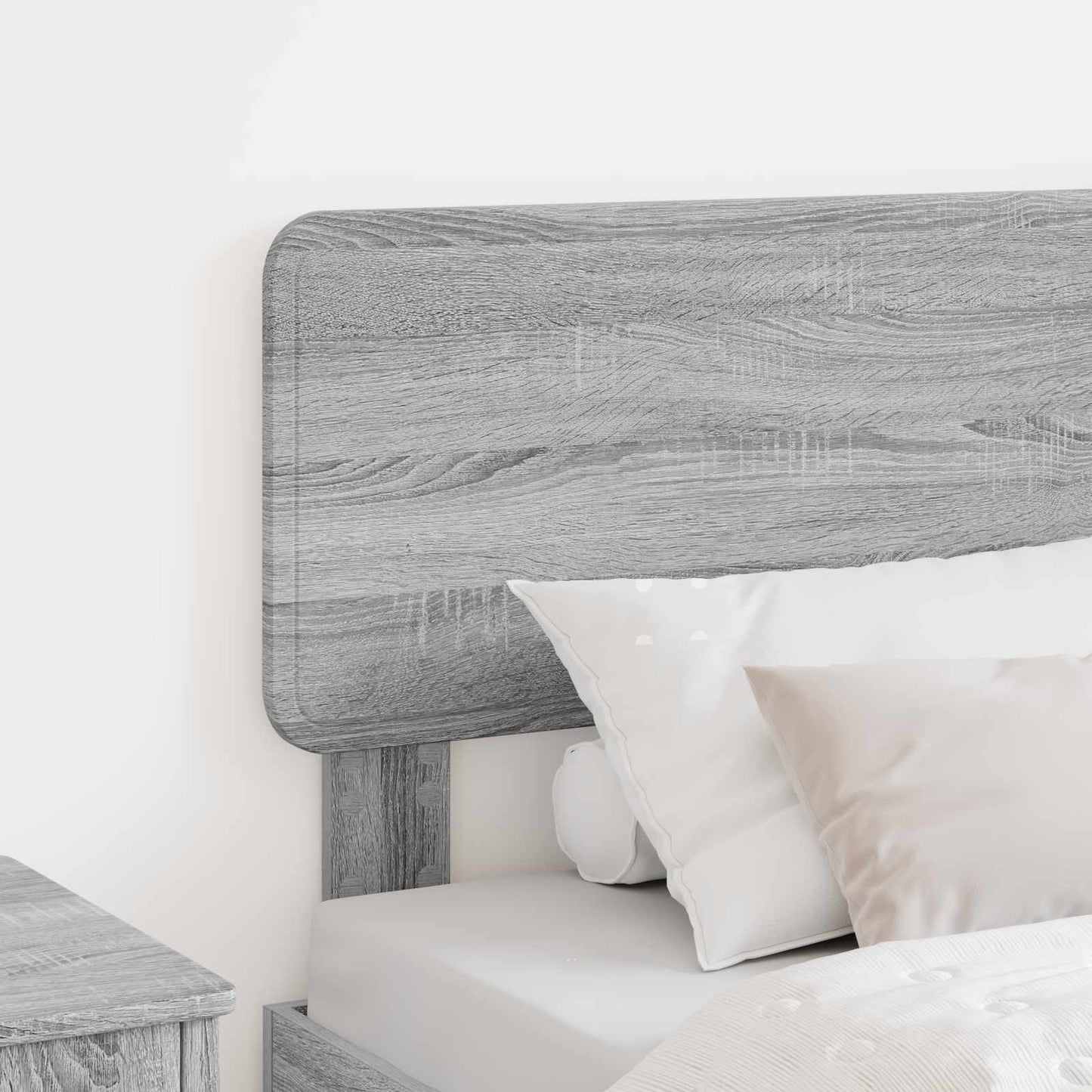 Testiera Grigio Sonoma 90 cm Legno multistrato
