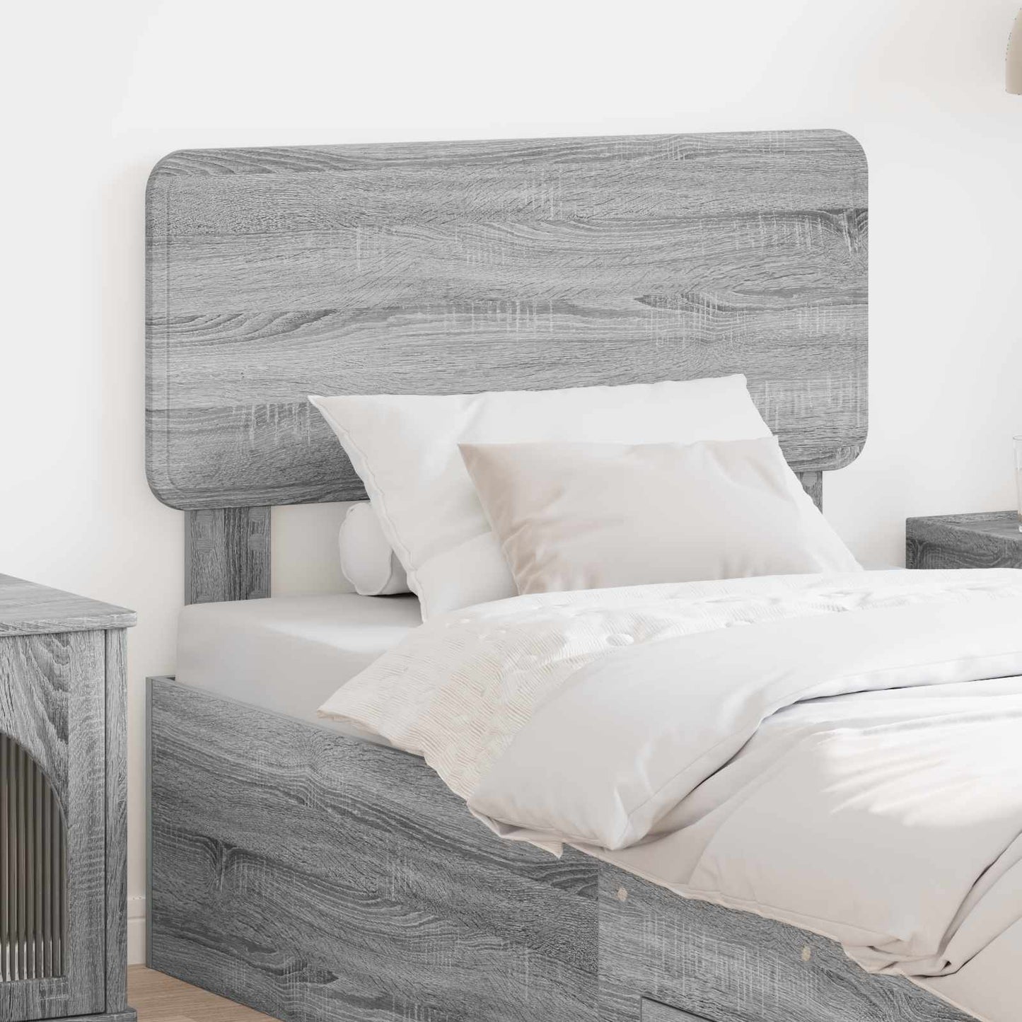 Testiera Grigio Sonoma 80 cm Legno multistrato