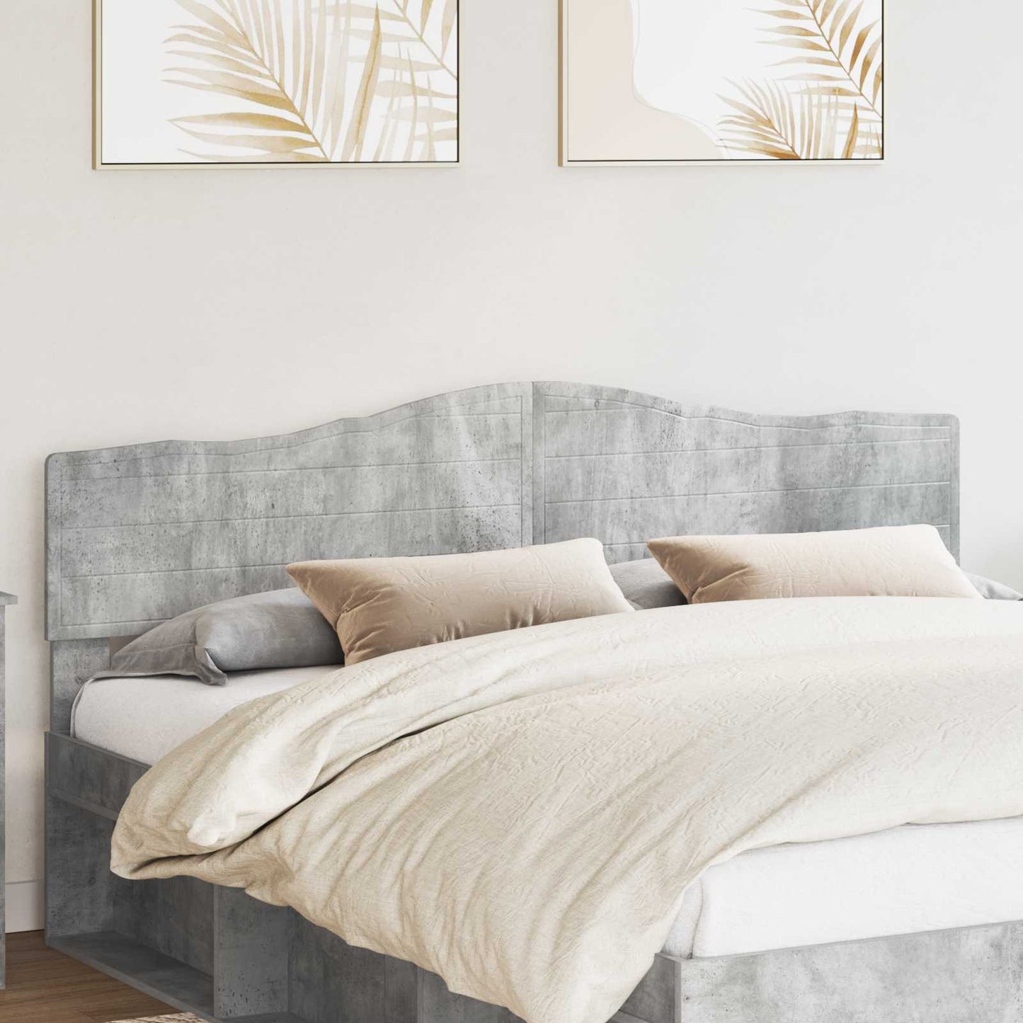 Testiera Grigio cemento 200 cm Legno multistrato