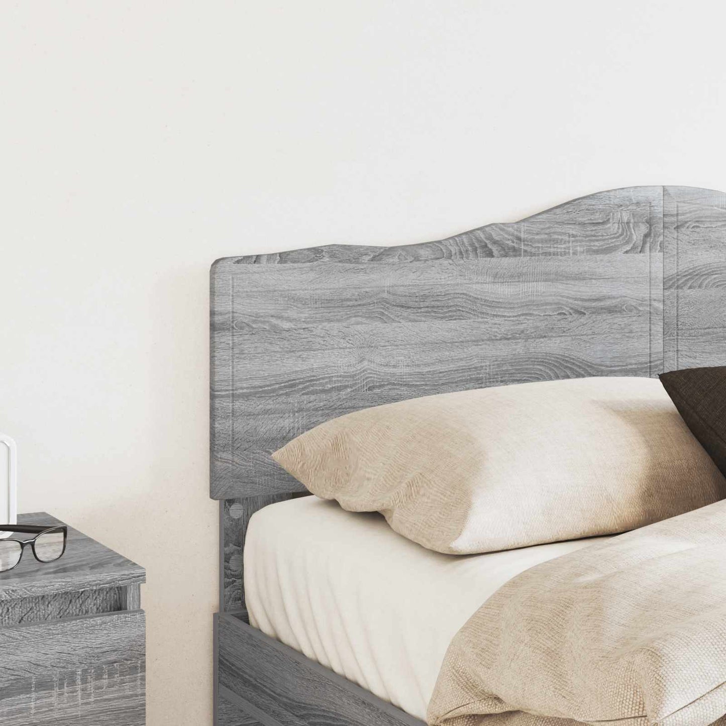 Testiera Grigio Sonoma 150 cm Legno multistrato