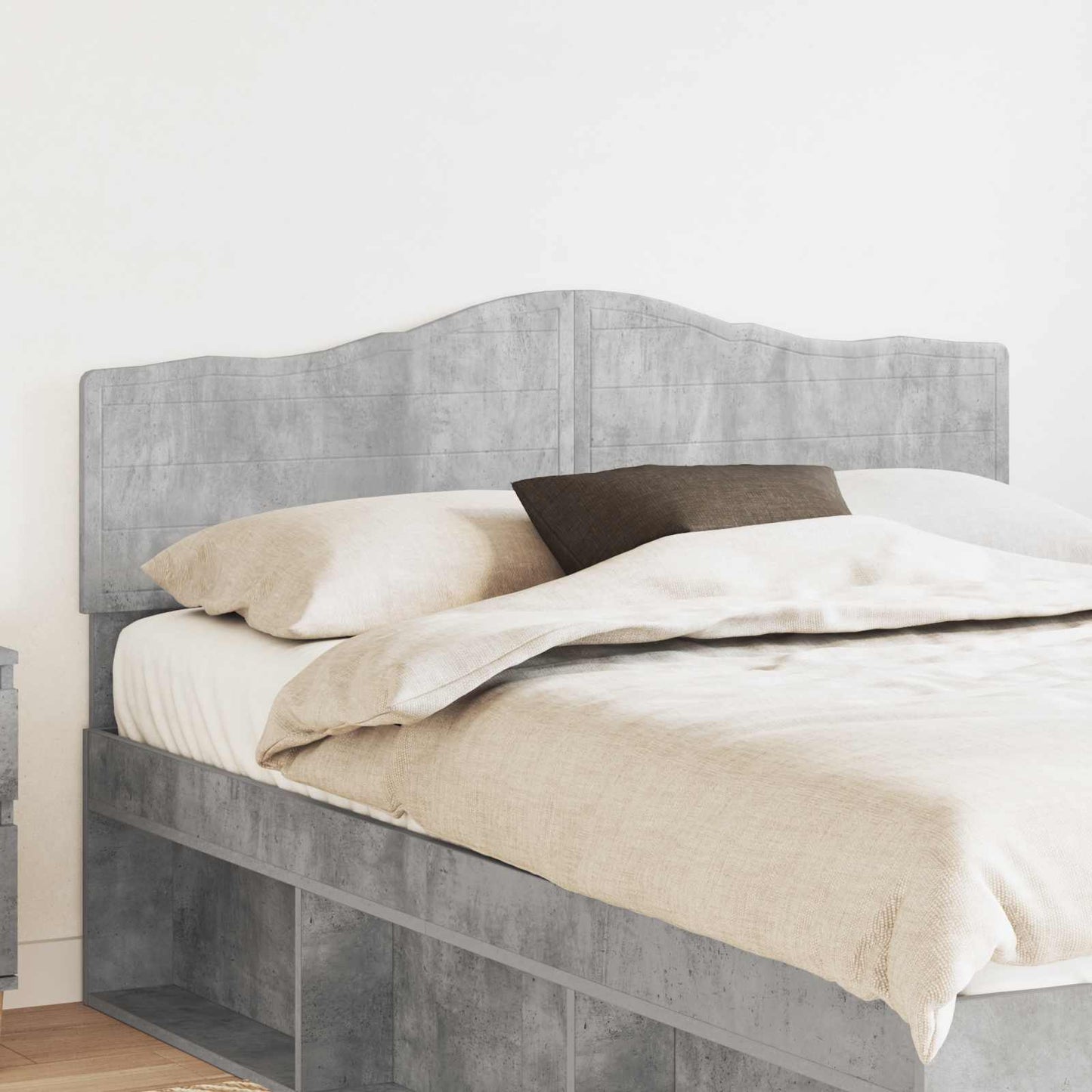 Testiera Grigio cemento 140 cm Legno multistrato