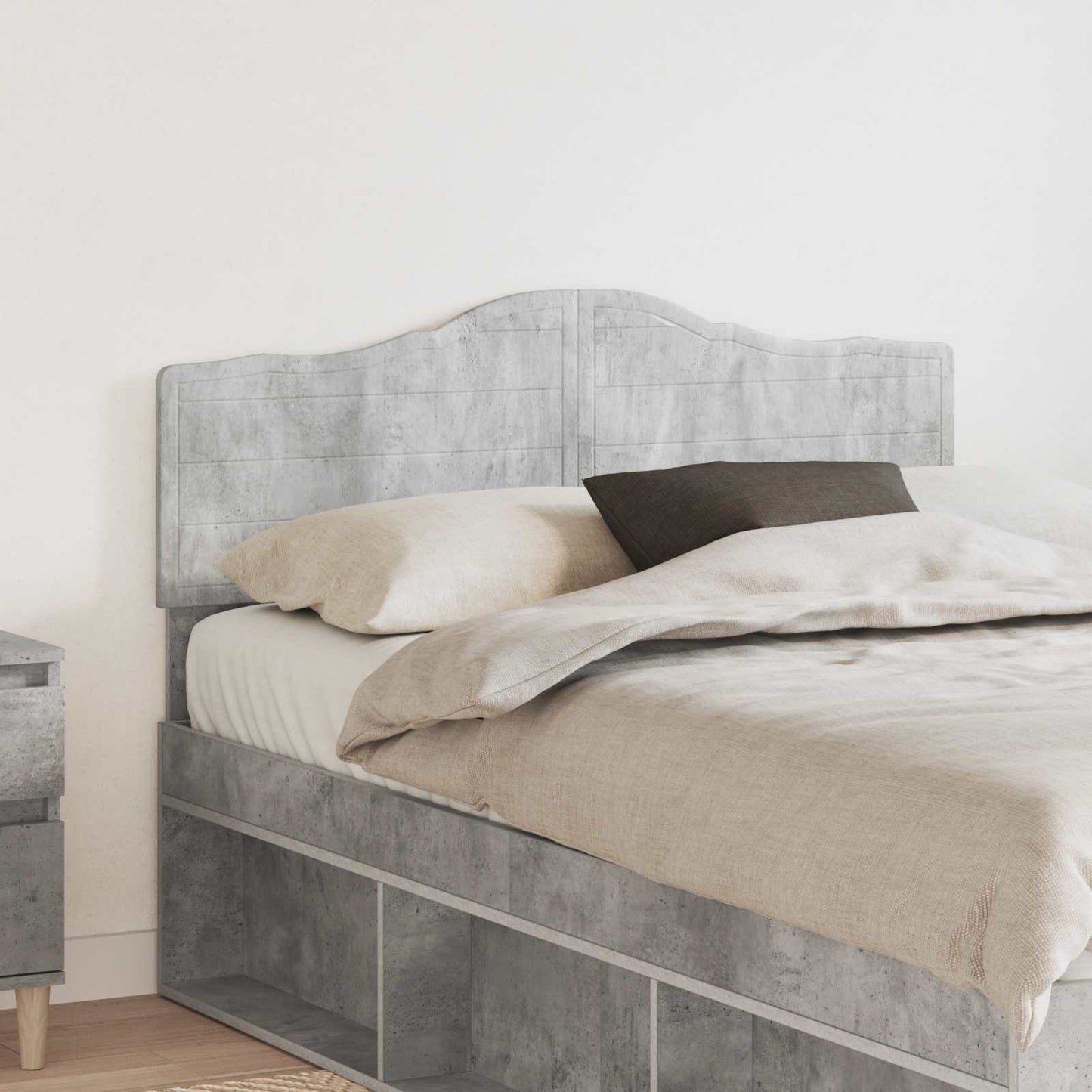 Testiera Grigio cemento 135 cm Legno multistrato