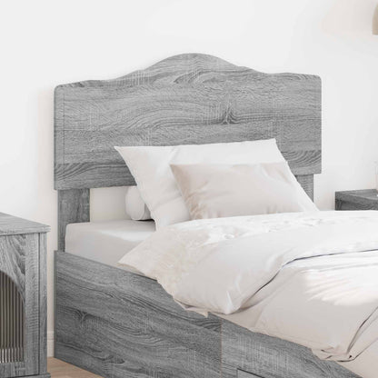 Testiera Grigio Sonoma 100 cm Legno multistrato