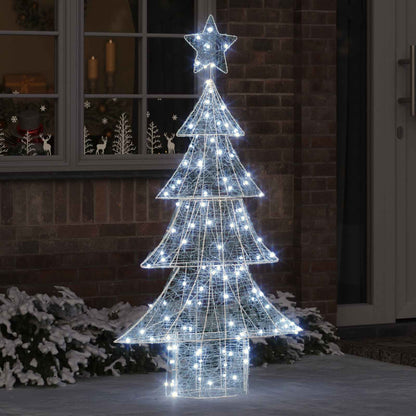 Albero di Natale con 160 LED Bianco freddo 150 cm Acrilico