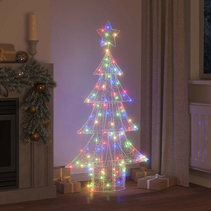 Albero di Natale con 160 LED Multicolore 150 cm Acrilico