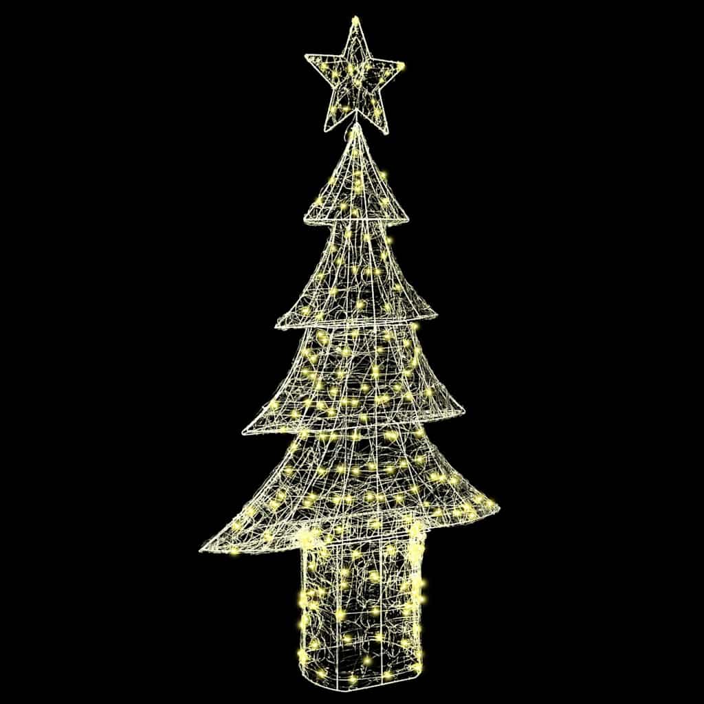 Albero di Natale con 240 LED Bianco caldo 150 cm Acrilico