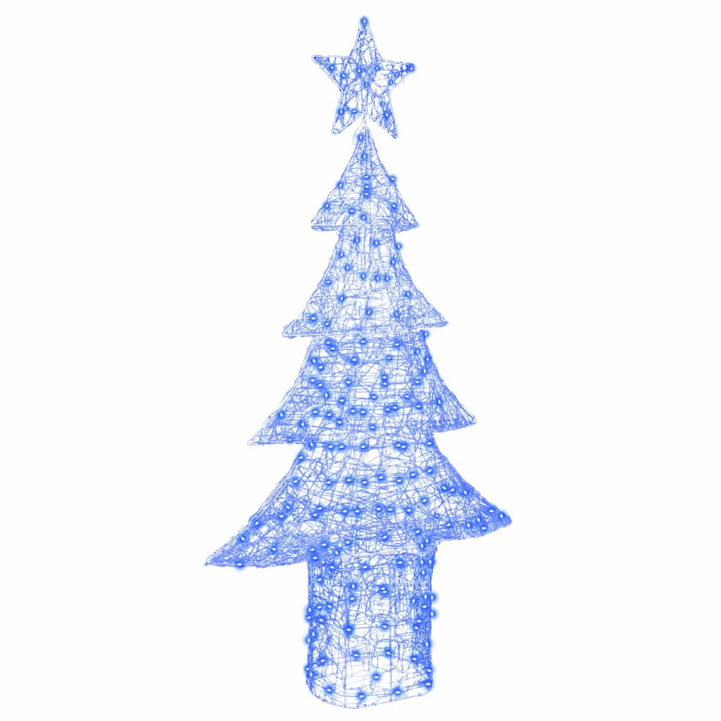 Albero di Natale con 240 LED Blu 180 cm Acrilico