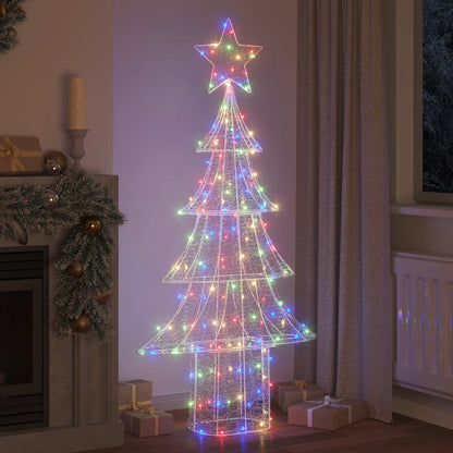 Albero di Natale con 240 LED Multicolore 180 cm Acrilico