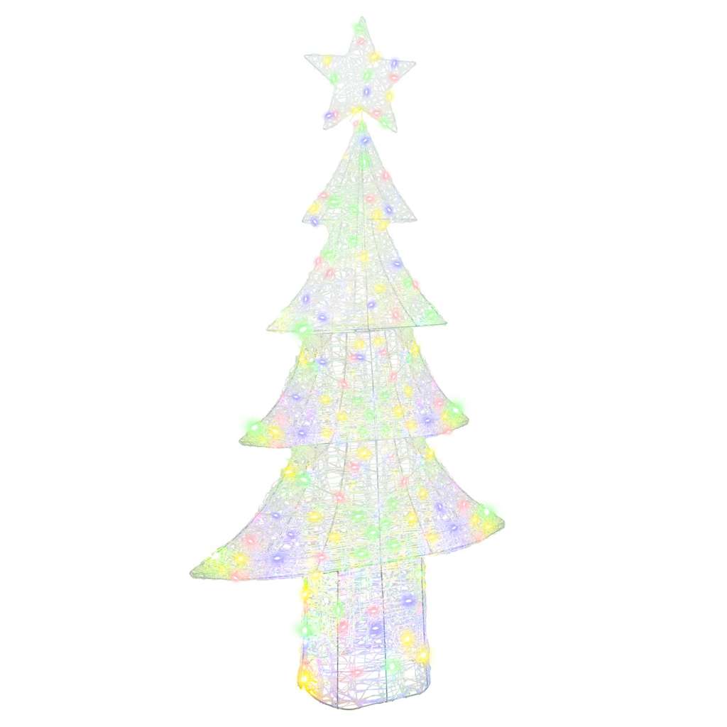 Albero di Natale con 240 LED Multicolore 180 cm Acrilico