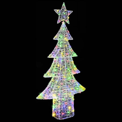 Albero di Natale con 240 LED Multicolore 180 cm Acrilico