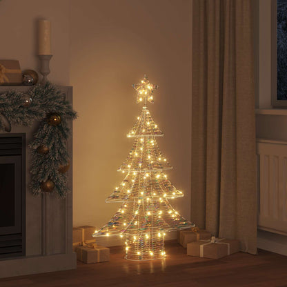 Albero di Natale con 120 LED Bianco caldo 120,5 cm PET