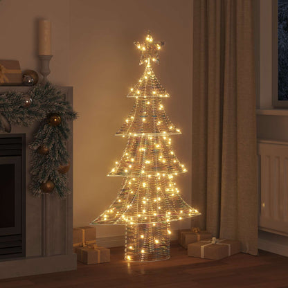 Albero di Natale con 160 LED Bianco caldo 150 cm PET