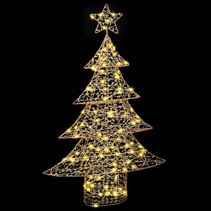 Albero di Natale con 120 LED Bianco caldo 120,5 cm PET