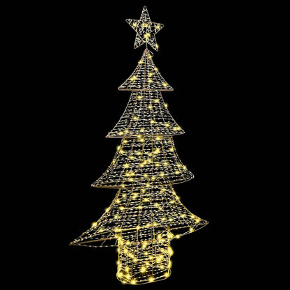 Albero di Natale con 160 LED Bianco caldo 151 cm PET