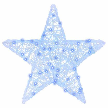 Stella 3D con 50 LED Blu 55 x 53.5 x 10 cm Acrilico