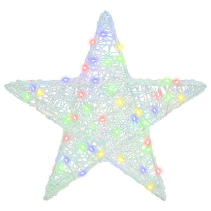 Stella 3D con 50 LED Multicolore 55 x 53.5 x 10 cm Acrilico