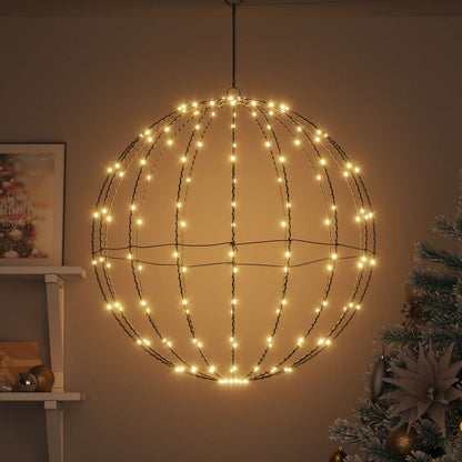 Palla con 192 LED Bianco caldo 59,5 x 59,5 x 63 cm Metallo