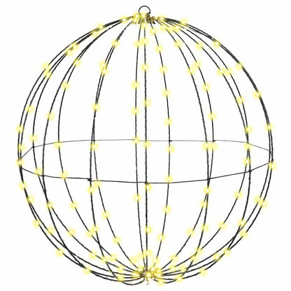 Palla con 192 LED Bianco caldo 59,5 x 59,5 x 63 cm Metallo