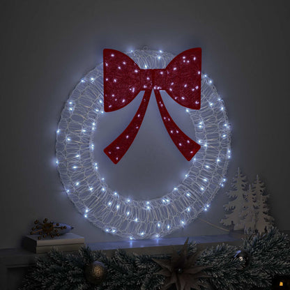 Corona con 60 LED Bianco freddo 76 x 76 x 8,5 cm Acrilico