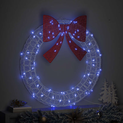 Corona con 80 LED Blu 92 x 92 x 9,5 cm Acrilico