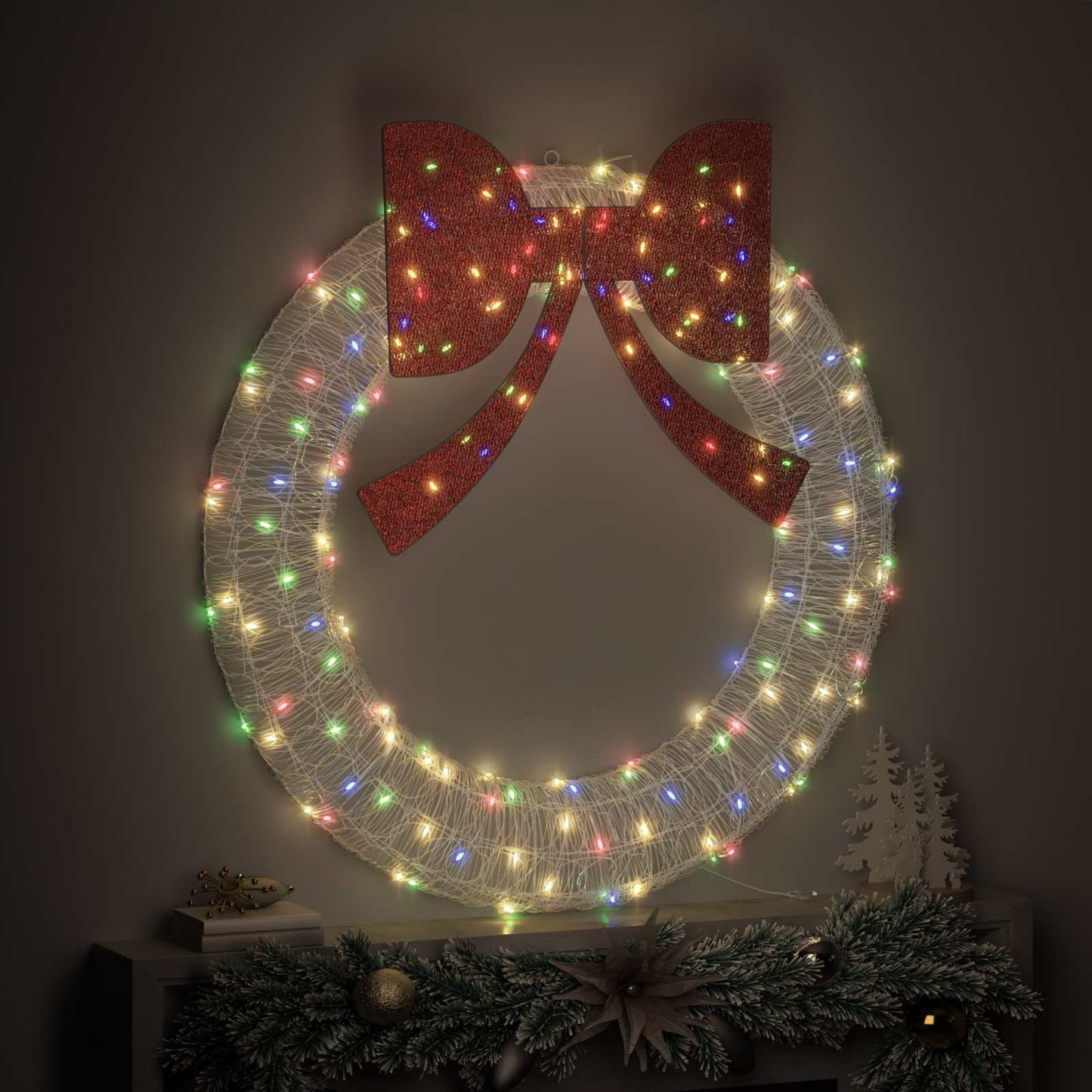 Ghirlanda con 150 LED Multicolore 120 cm Acrilico