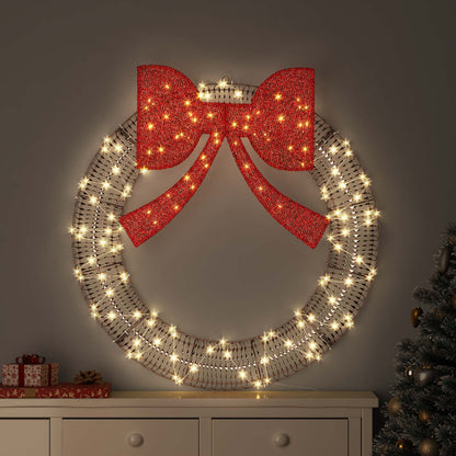 Ghirlanda con 80 LED Bianco caldo 91 x 91 x 9 cm PET