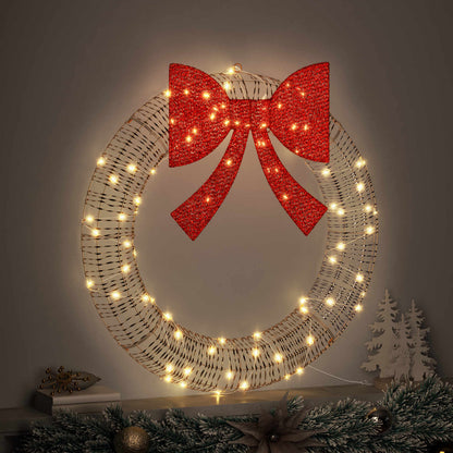 Ghirlanda con 80 LED Bianco caldo 91 x 91 x 9 cm PET